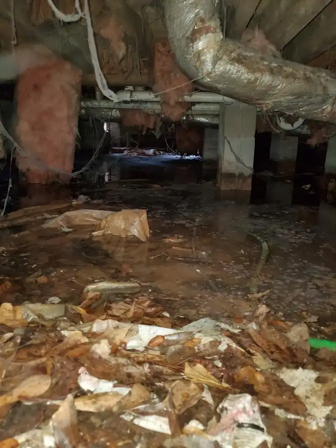 Crawl space flood assessment for Commercial Water Damage Restoration in Lake Lorraine